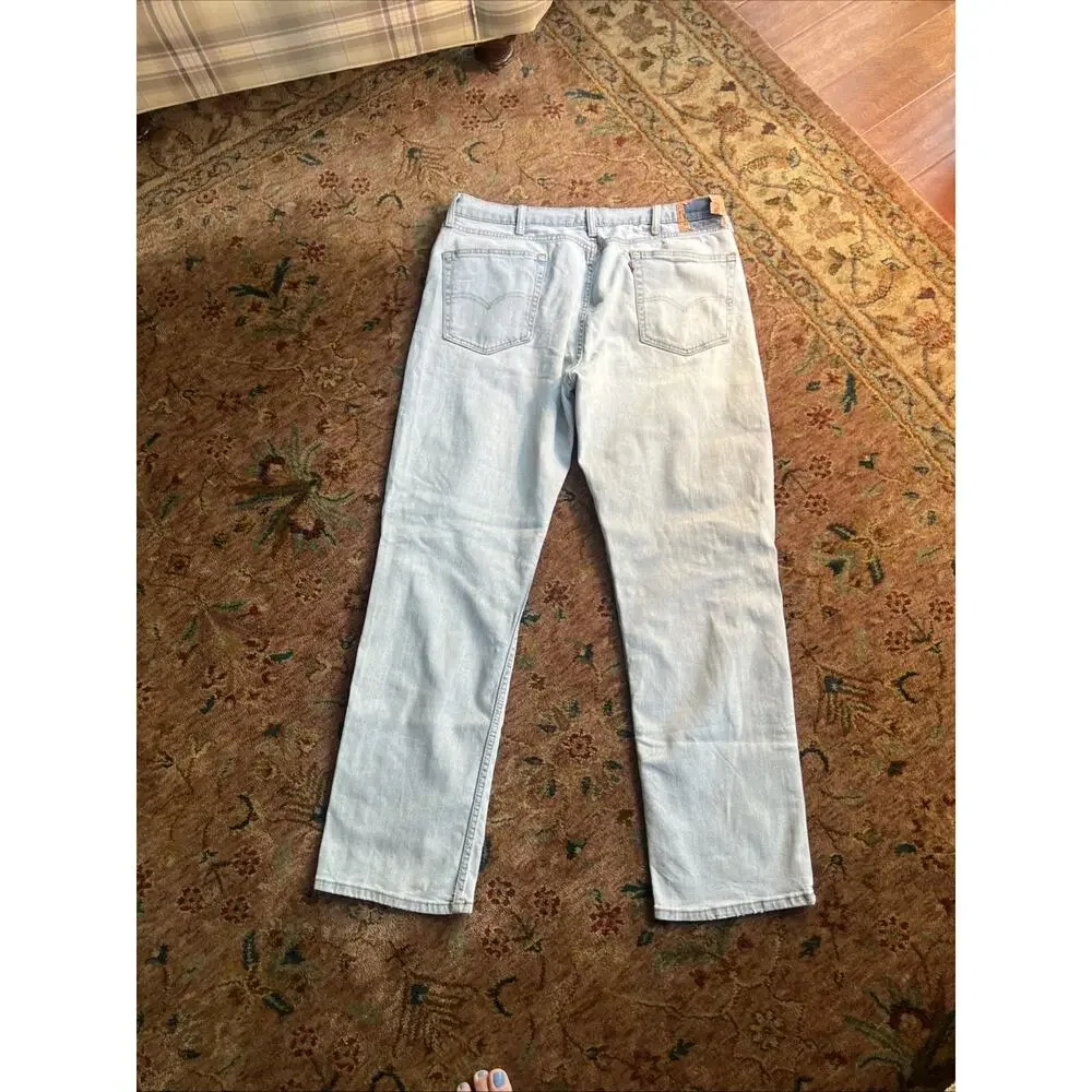 Levi’s 511 Light Wash Straight Leg Blue Jeans Americana Classic Streetwear 38x32